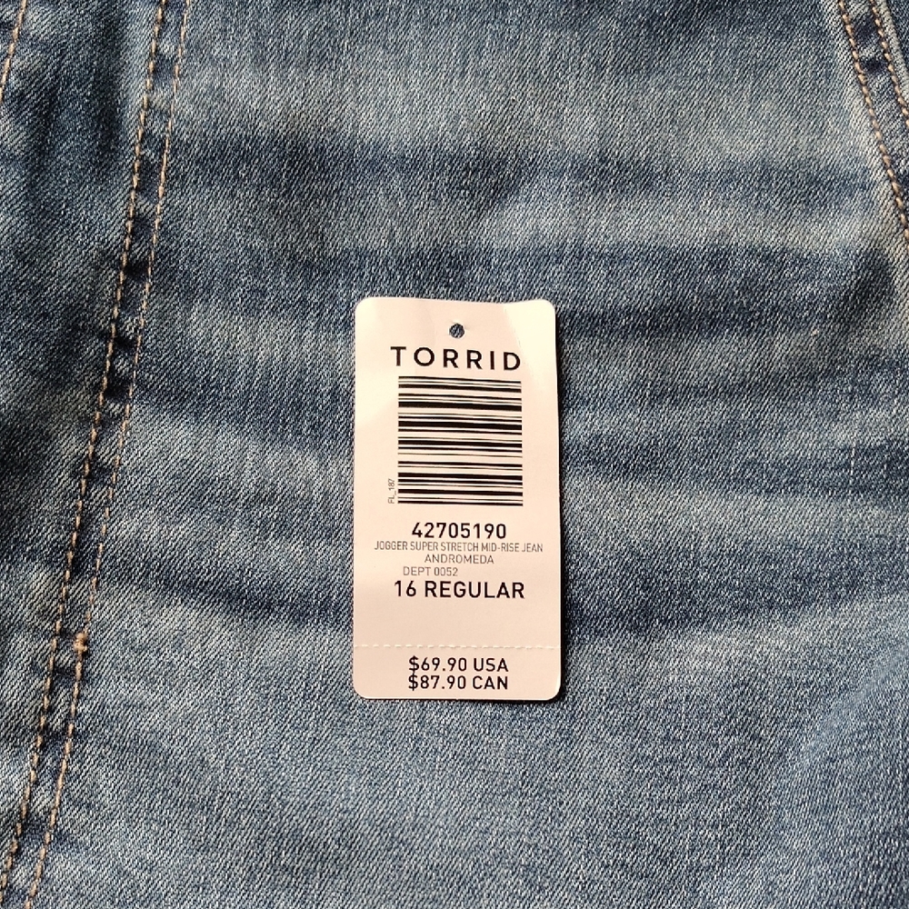 Torrid Blue Denim Jogger Jeans